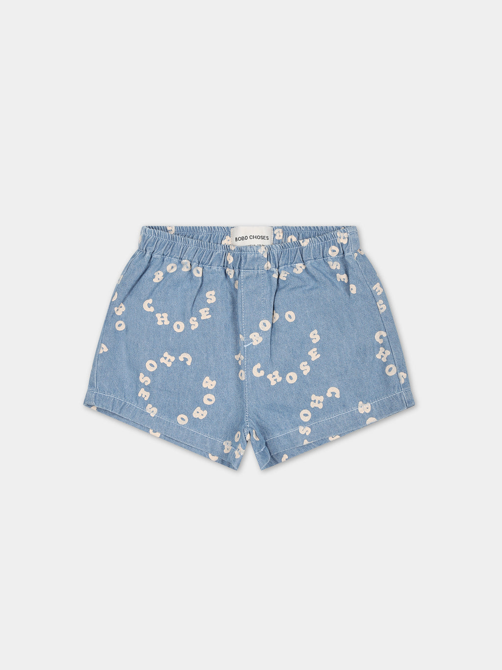 Shorts blu per neonato con logo